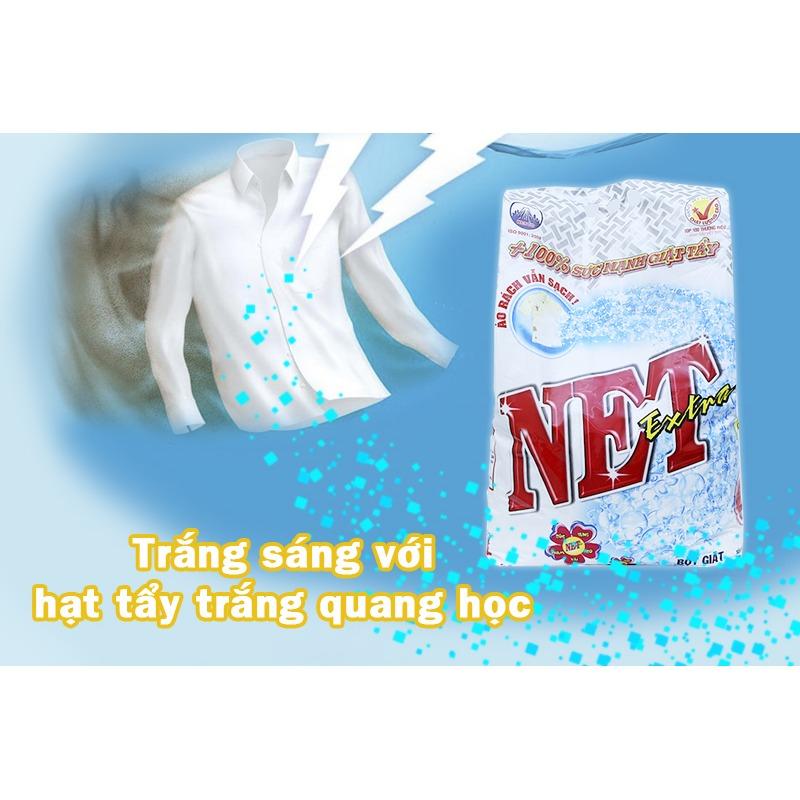 Bột giặt Net Extra siêu sạch 5,5kg TẶNG Nước rửa chén NET chanh 750ml