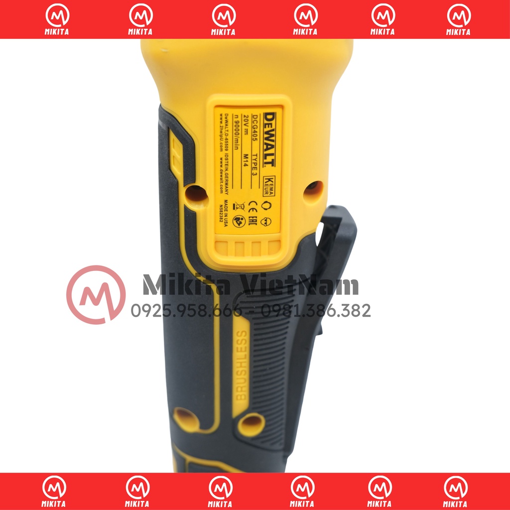 Máy mài góc pin Dewalt DCG405, máy cắt pin Dewalt 405 pin khủng 10cell - động cơ không chổi than