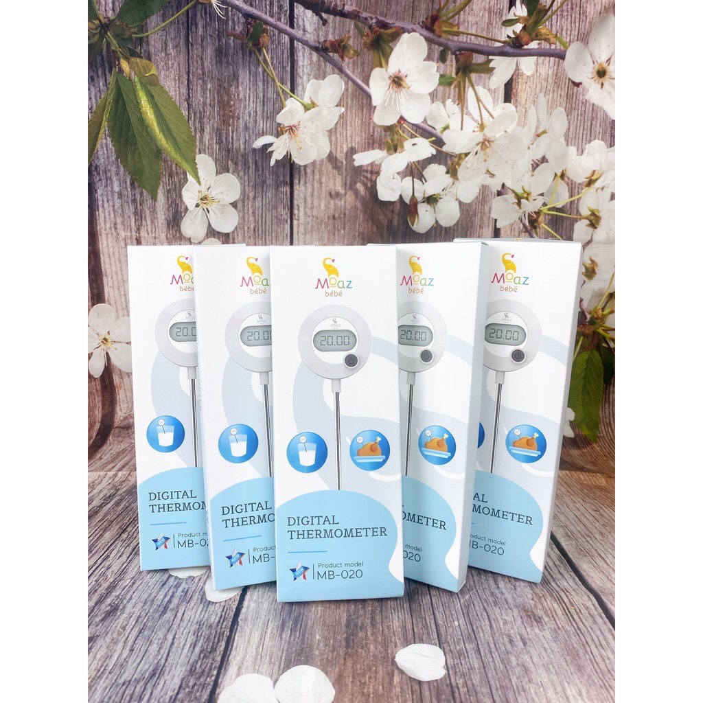 Nhiệt kế điện tử đo nhiệt độ sữa nhiệt độ nước Moaz Bebe MB020