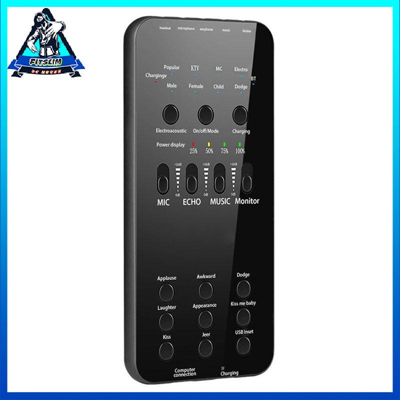 E6 Sound Card Wireless Accompaniment For Cell Phone PC Broadcast Sound Card