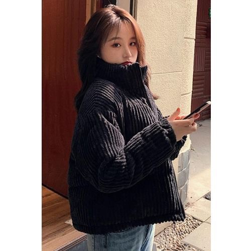 Áo khoác len nhung khóa kéo dày dặn cực xinh Hàn Quốc | BigBuy360 - bigbuy360.vn