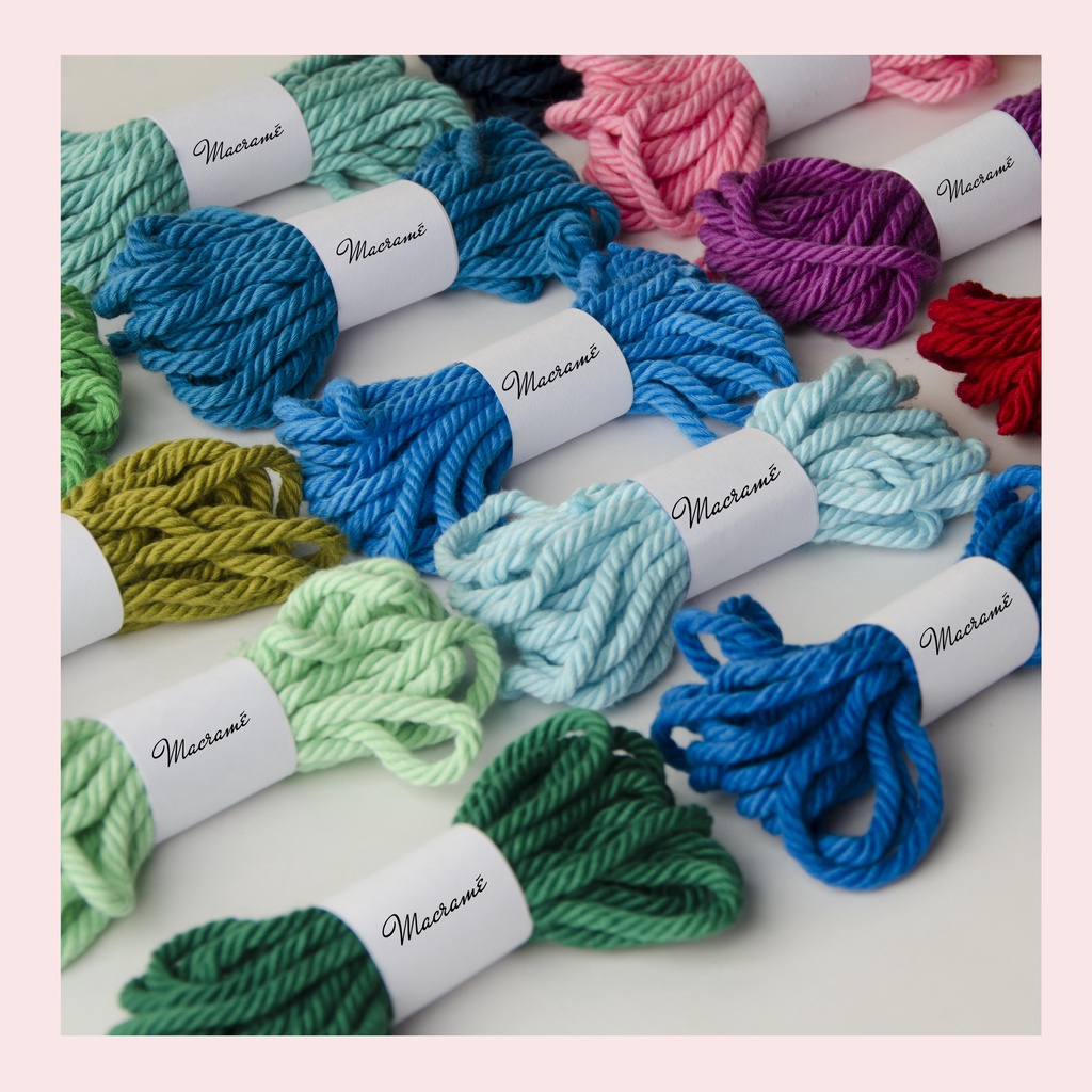 Dây thắt Macrame 3 xoắn màu (3mm) Colorful Macrame Twine I Phụ kiện Macrame