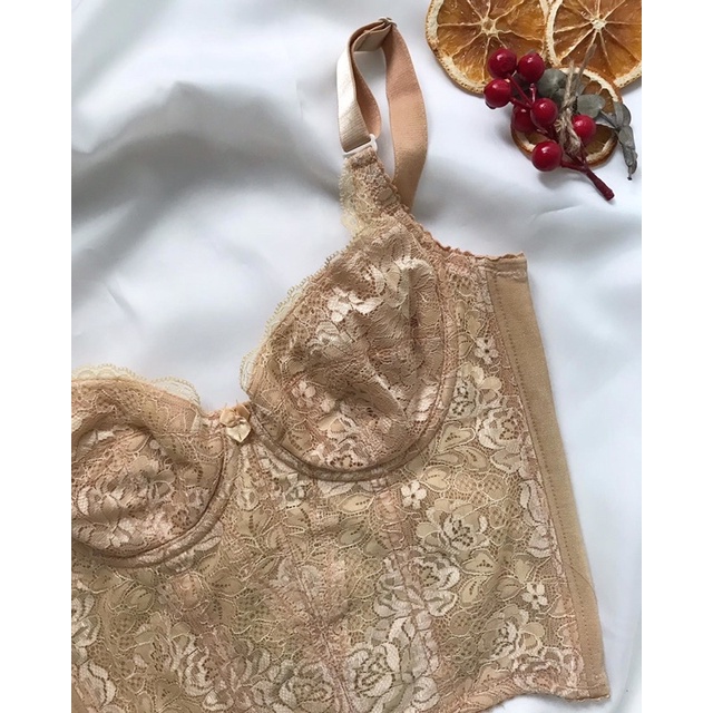 Áo corset ren vàng 2hand