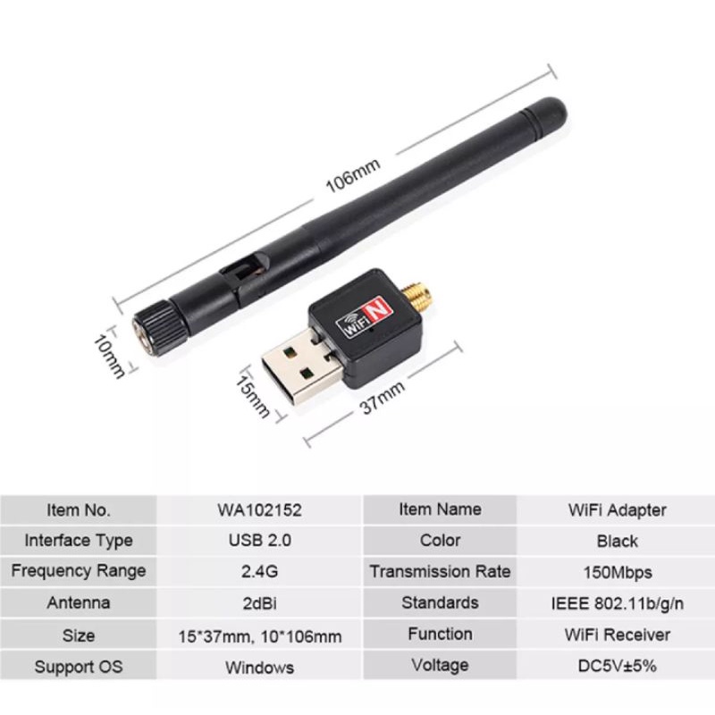 SIÊU GIÁ VỚI BỘ THU PHÁT SÓNG WIFI USB KHÔNG DÂY THÔNG MINH MÁY TÍNH BÀN LAPTOP HÀNG CHUẨN