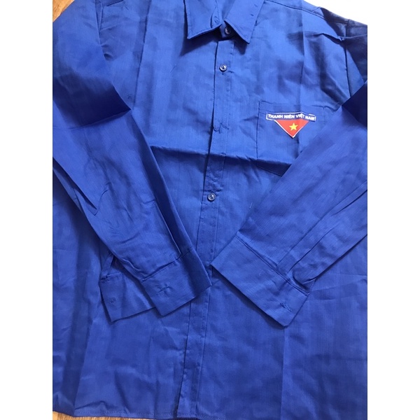 [Mã TOPS06 giảm đến 10k đơn 99k] Áo Sơ Mi Đoàn Thanh Niên Dài Tay Vải Thô Mỏng 1 Túi Giá Rẻ | BigBuy360 - bigbuy360.vn