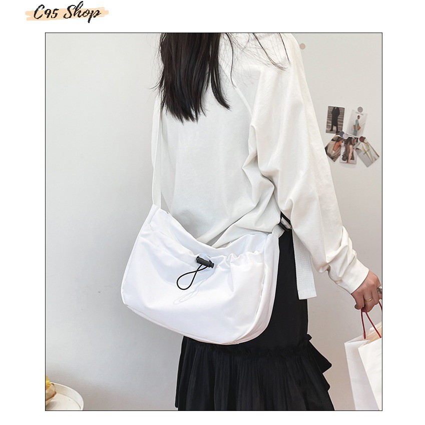 Túi tote đeo chéo nam nữ unisex ulazzang vải canvas chống nước, T019