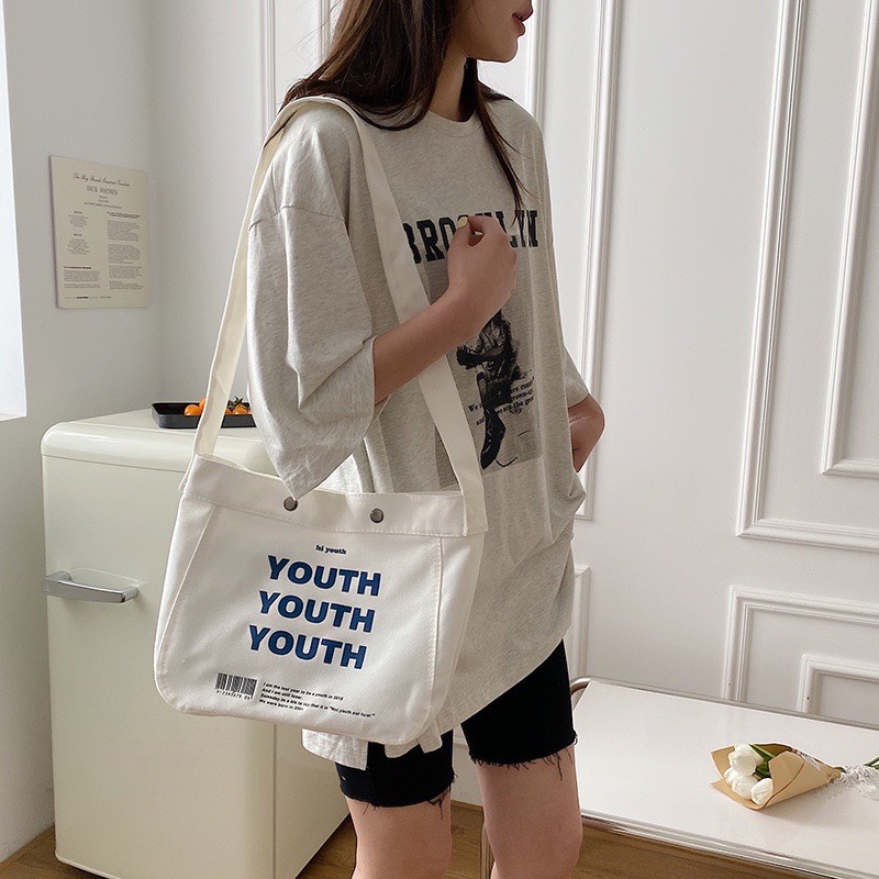 Túi Đeo Canvas Youth Sành Điệu Nam Nữ HARAS HR315