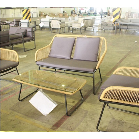 Bộ Bàn Ghế SOFA - Bộ Bàn Ghế Mây Nhựa Cao Cấp phù hợp để sân vườn, phòng khách, decor quán cafe.