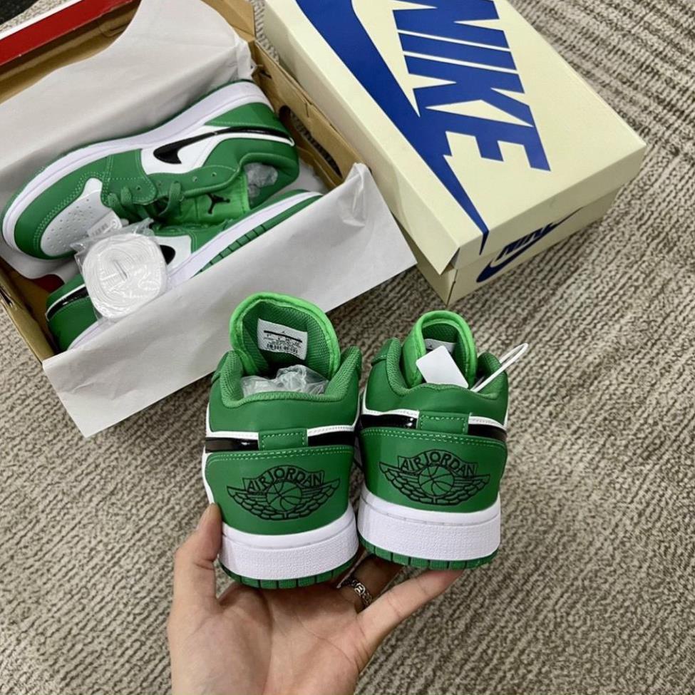 Giày Nike Jordan 1 Low Pine Green/Xanh Lá ,jd1 xanh lá cây ,jordan thấp cổ xanh cây hotrend 2022