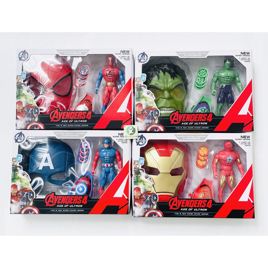 Đồ Chơi Siêu Anh Hùng Avenger Mặt nạ Hóa Trang Siêu Nhân Nhện Spider Man cho bé