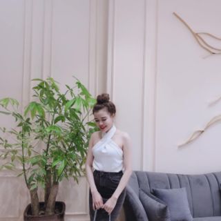 Áo yếm cổ chéo siêu sang chảnh