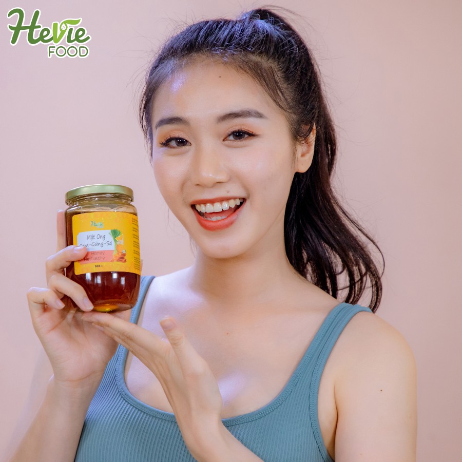 Mật ong Cam Gừng Sả Herbalthy dưỡng da đẹp dáng 500gr HeVieFood