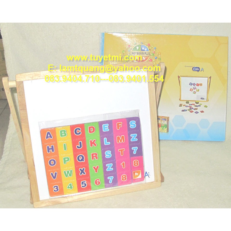 Bảng vẽ học chữ số găn nam châm