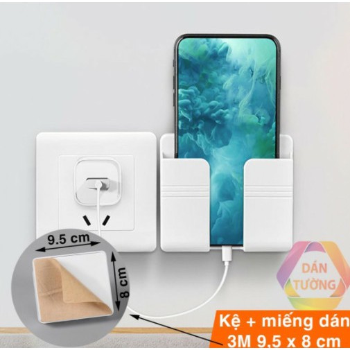 Kệ dán tường đựng điện thoại khi sạc tiện ích