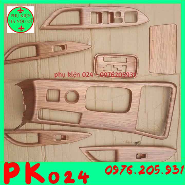 [Outlander Phanh Cơ] Bộ Ốp Nội Thất Vân Gỗ Cao Cấp Outlander 2018-2020 Phanh Cơ