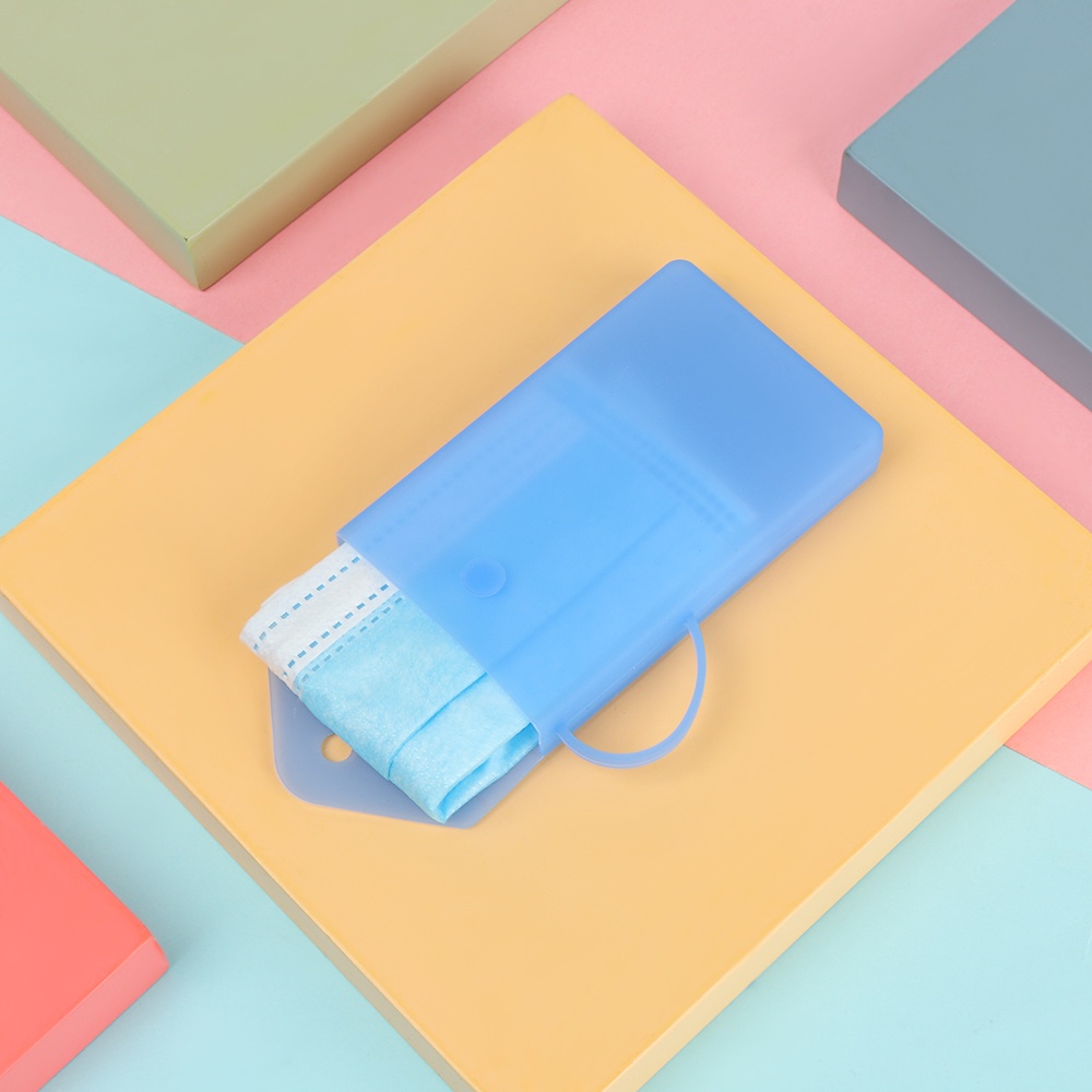 Hộp Đựng Khẩu Trang Bằng Silicon Chống Bụi Có Thể Tái Sử Dụng Ốp