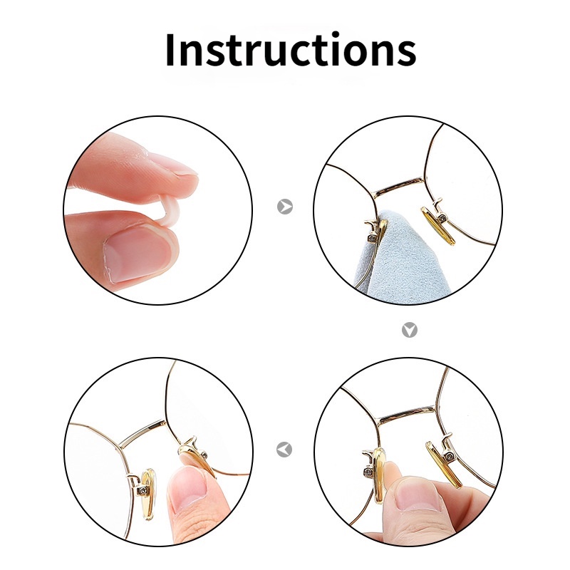 Bộ 4 cặp đệm kính bằng xốp EVA chống trượt
