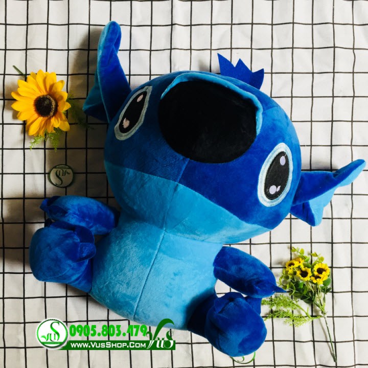 Gấu bông stitch kute size 45cm - stitch xanh