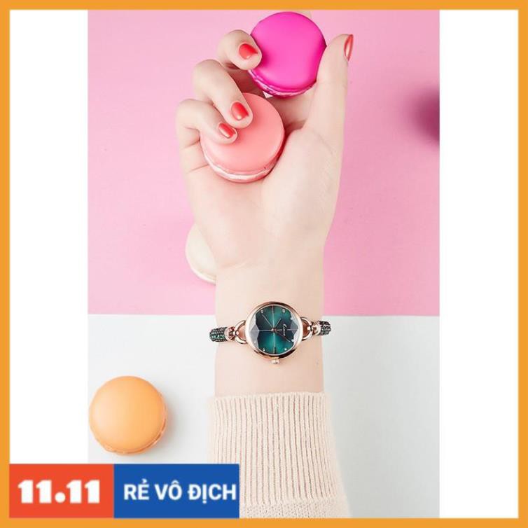 [Hàng chính hãng] Đồng hồ nữ Kimio 6328 dây đính đá siêu xịn