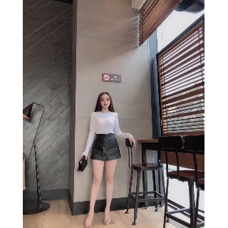 Quần da giả váy hottrend 2019