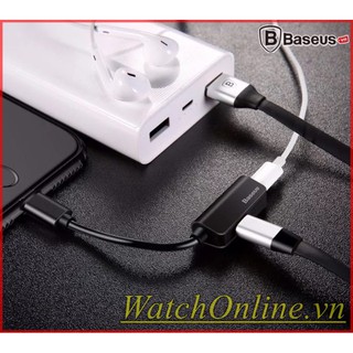 Bộ chia cổng Lightning 1 thành 2 Baseus L37 cho iPhone 7/ iPhone 8/ iPhone X ...