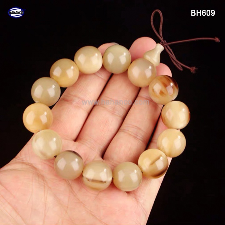 Vòng tay Sừng bò Châu Phi Phong Thủy /Sinh Tài Lộc /Thịnh Vượng [BH609T] HAHANCO