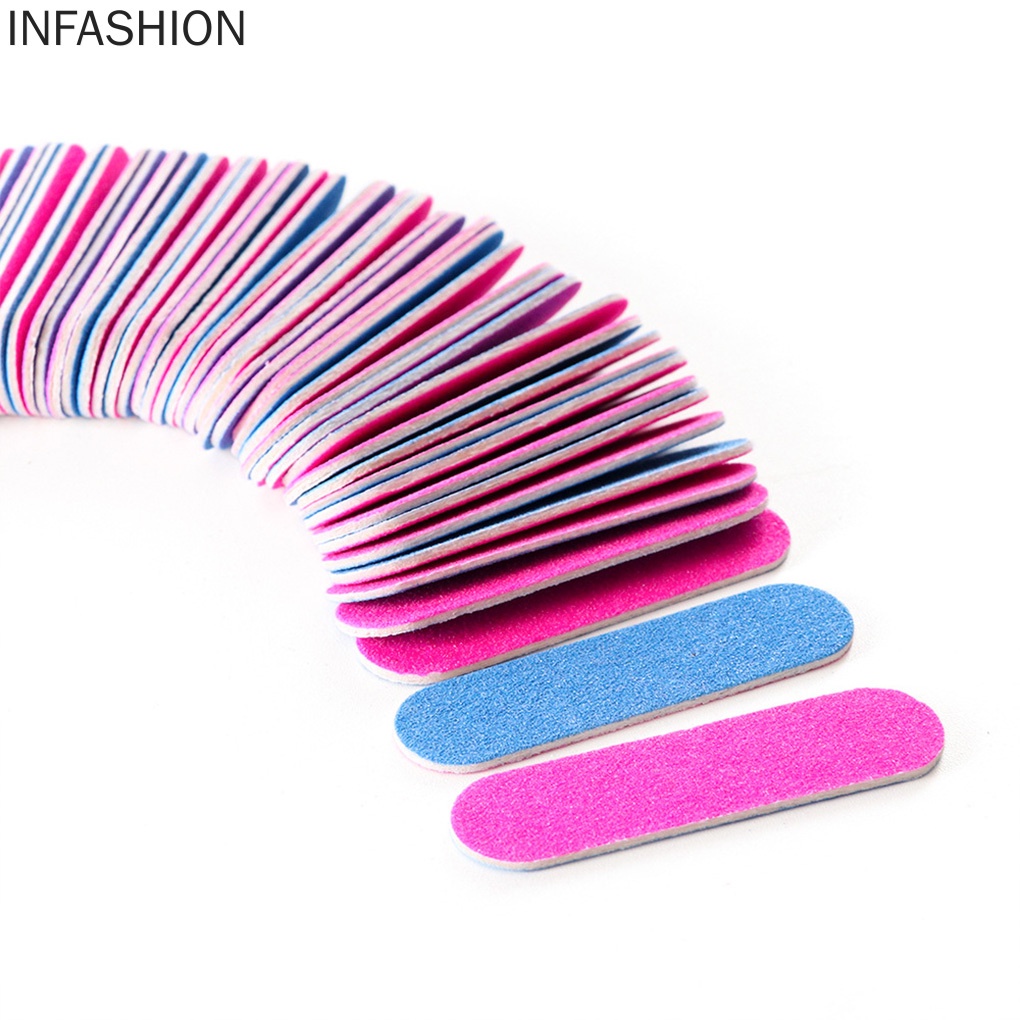 [Hàng mới về] 100 Cây dũa móng tay hai mặt chuyên nghiệp