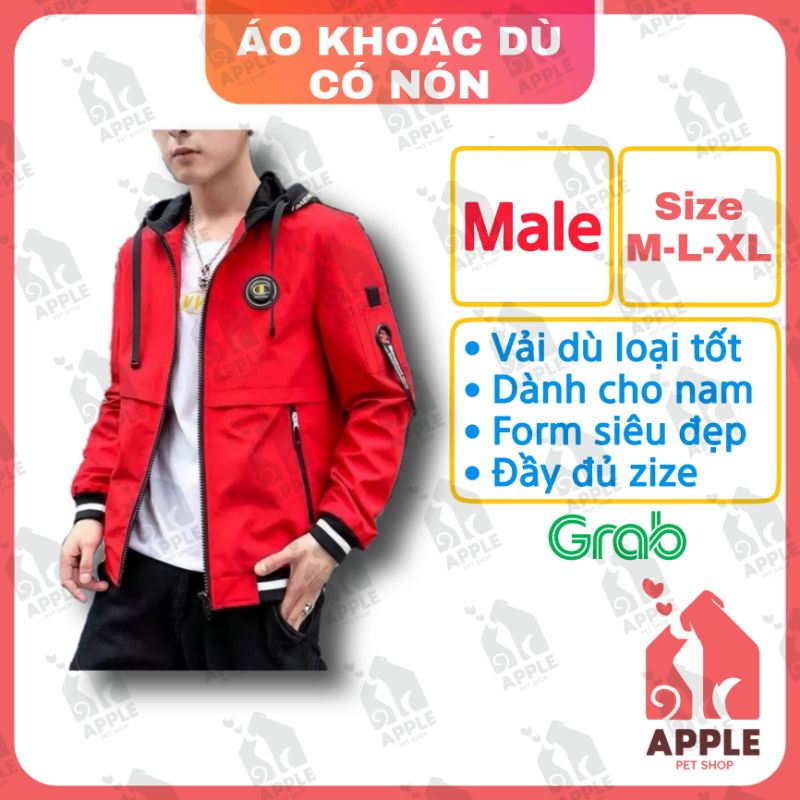 [ÁO KHOÁC VẢI DÙ] Áo khoác vải dù có nón - Form siêu đẹp