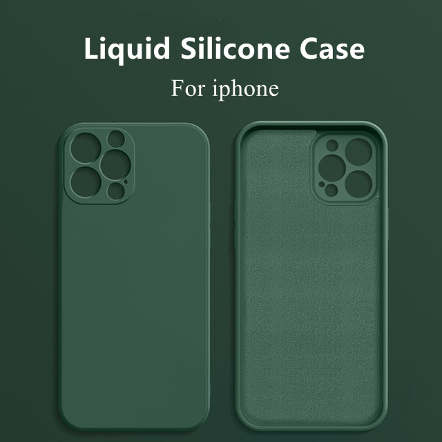 Ốp Điện Thoại Bằng Silicon Màu Lạt Cho iPhone 14 13 12 11 Pro Max X XS XR 7 8 Plus