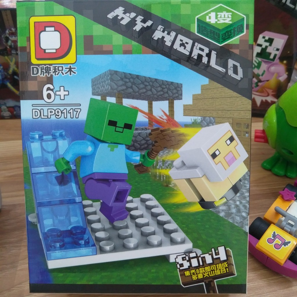 Lắp ráp xếp hình not Lego minecraft my world DLP9117