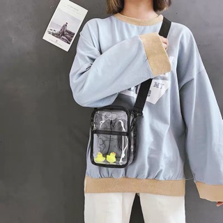 Túi đeo chéo trong suốt Vịt Vàng