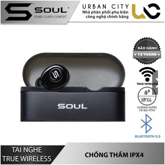 Tai Nghe Không Dây Cao Cấp SOUL ST-XS SS16 True Wireless Chống Nước IPX4 & Chống Ồn - Bluetooth 5.0 - Hàng Chính Hãng