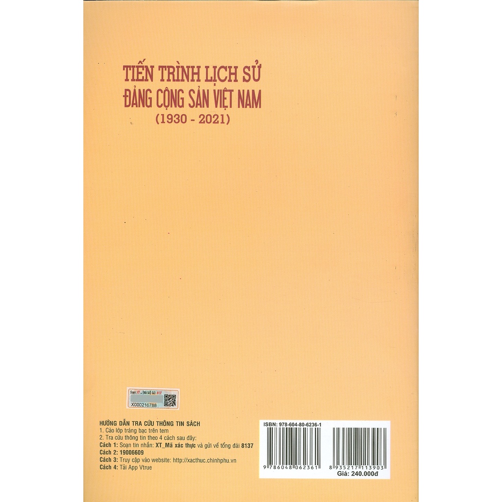 Sách -Tiến trình lịch sử Đảng Cộng sản Việt Nam 1930-2021