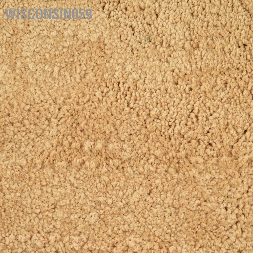 Wisconsin059 Thảm phòng tắm 50x80cm cửa hình chữ nhật hấp thụ nước nhanh chóng Polyester chống trượt cho ngủ