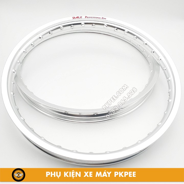 COMBO Bộ Bánh CĂM  niềng  nhôm DALE thái + căm mạ crom bóng _+ đùm bạc xe  vision ab125 vario click luvias mio luvias