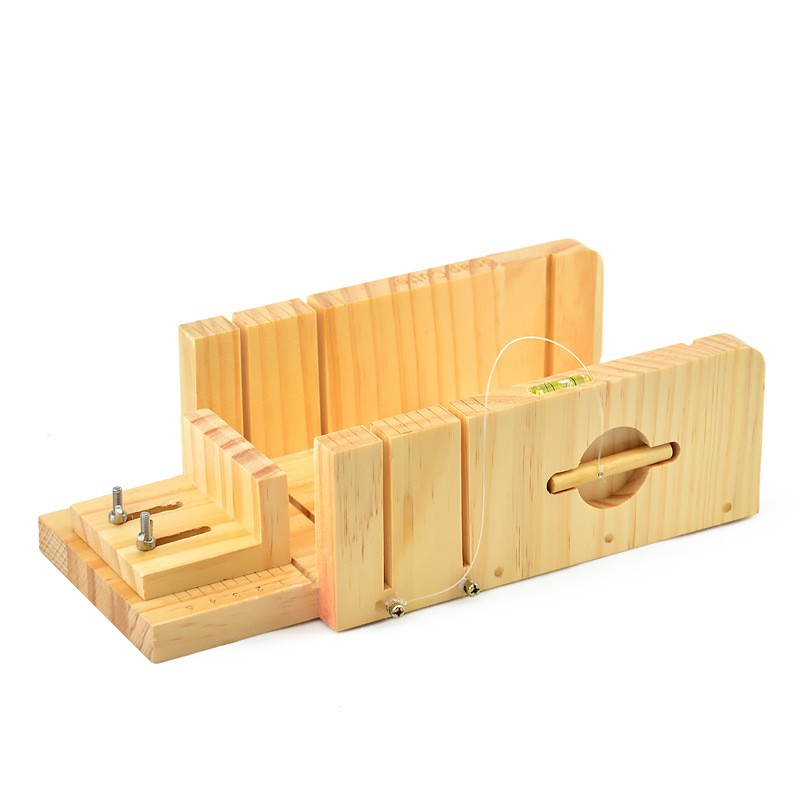 Bộ Khuôn Tự Làm Xà Phòng,Bánh Mỳ Đa Năng + KèmDụng Cụ Cắt Chất Liệu Gỗ Thông Cao Cấp DIY