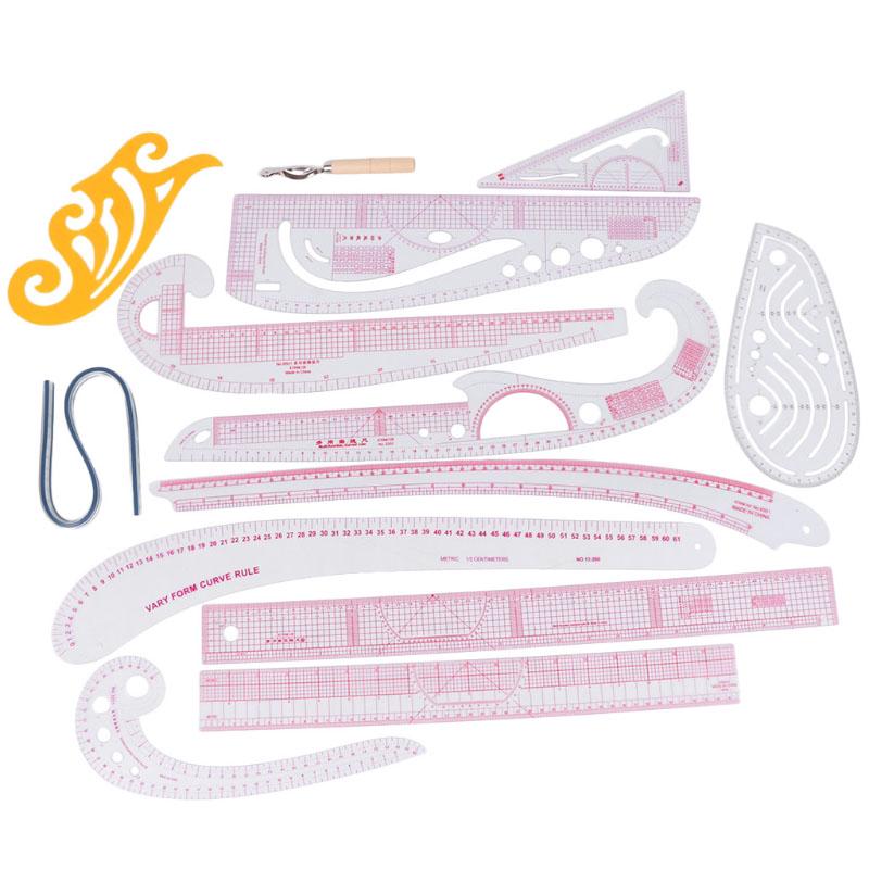 Bộ 13 thước kẻ đa năng dùng cho việc may vá