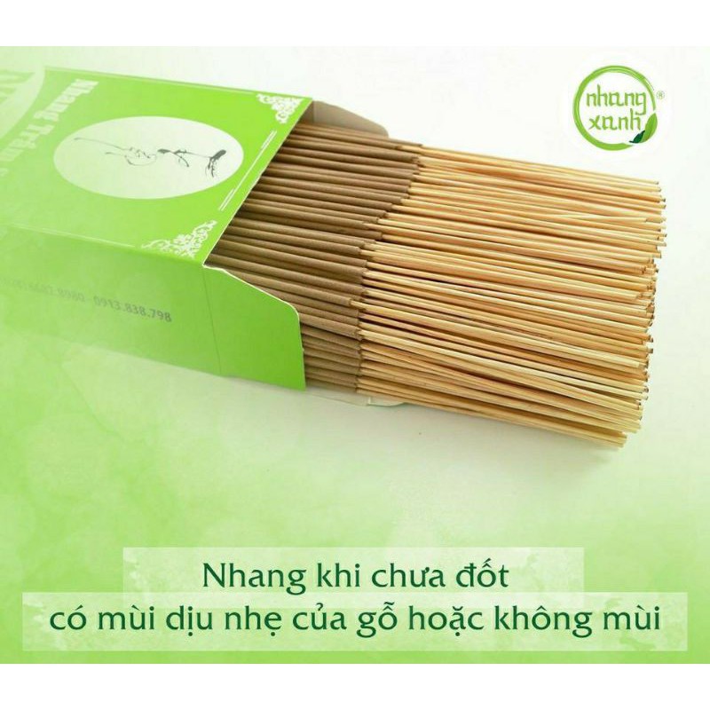 Nhang Xanh Trầm sạch 100% tự nhiên chân mộc