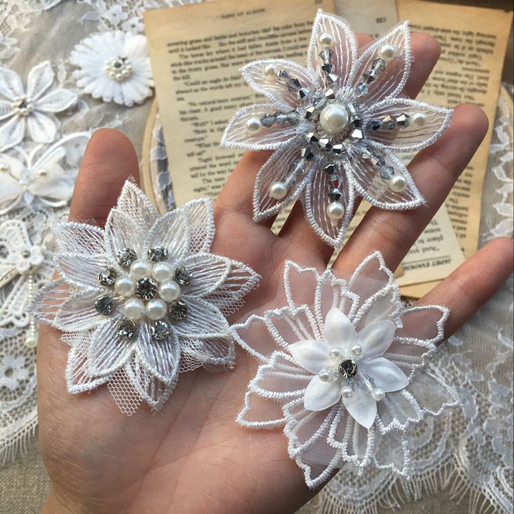 Bộ hạt thêu 3D trang trí quần áo tiện dụng