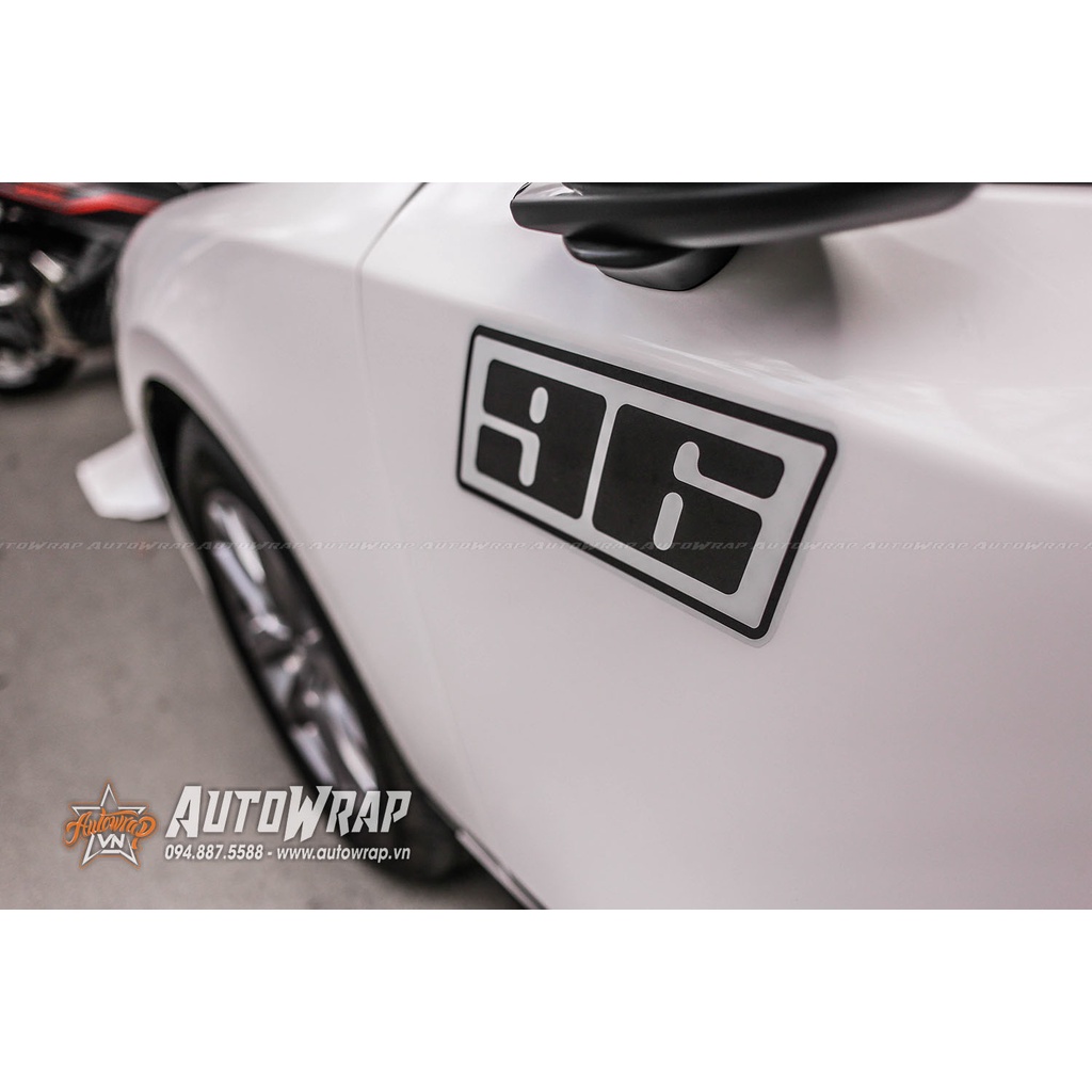 Tem họa tiết xe Mazda 3 96 Racing - Tem họa tiết ô tô, tem dán sườn xe thể thao