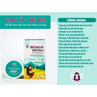 Bột ngũ cốc gạo lứt mè đen rẫy bhnong - 500g❤️