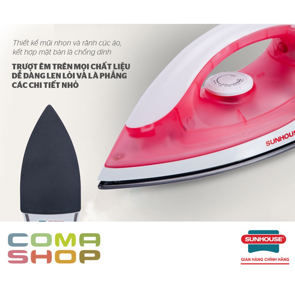 Bàn là Sunhouse SHD1072, bàn ủi khô Sunhouse SHD1072 - Cam Kết Chính Hãng - Bảo Hành Chính Hãng