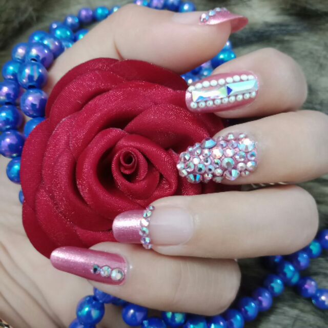 Combo phụ liệu nail  ( trăm ngọc  )