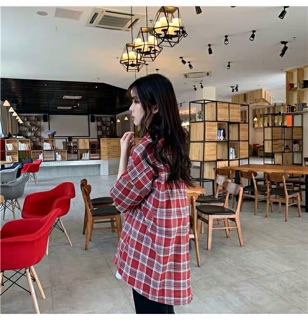 [ORDER] Áo sơ mi kẻ caro dáng dài (có ảnh thật)