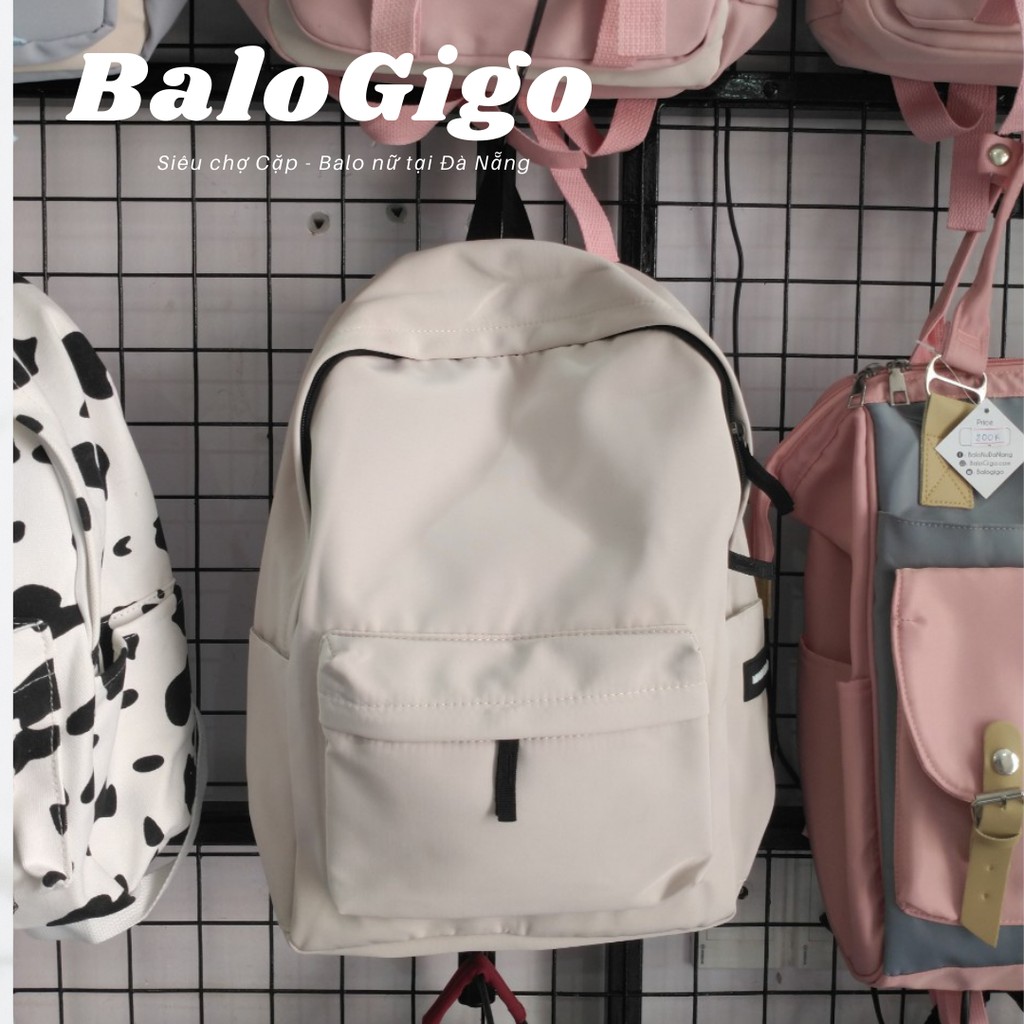 Balo Basic đơn giản vải trơn chống thấm nước G240 - BaloGigo