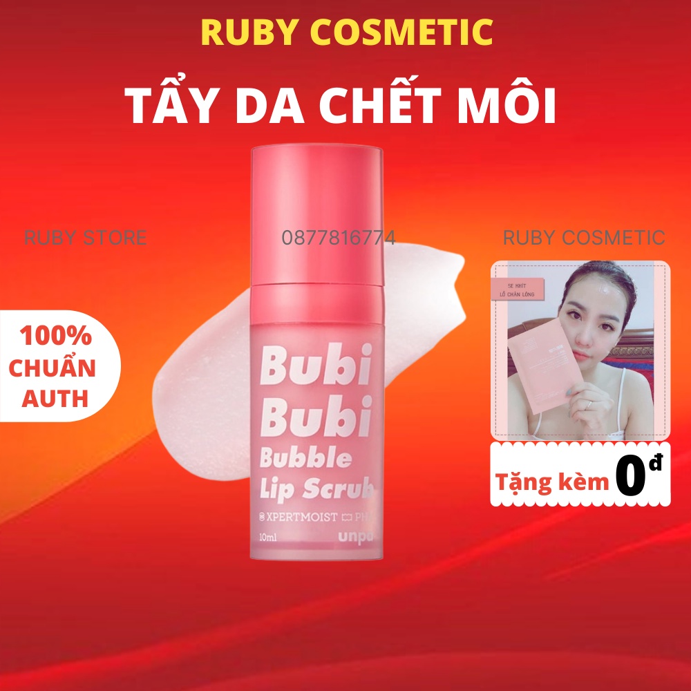 Tẩy Tế Bào Chết Môi Bubi Bubi Lip Hàn Quốc Dạng Sủi Bọt Mẫu Mới 2021 RUBY COSMETIC