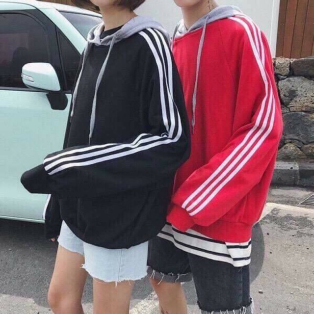 ÁO HOODIE SỌC PHỐI NÓN