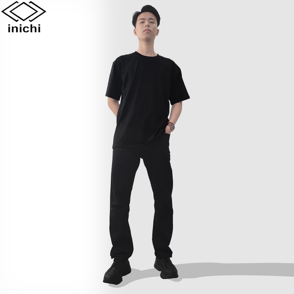 Áo thun unisex trơn INICHI đơn giản 4 màu I02