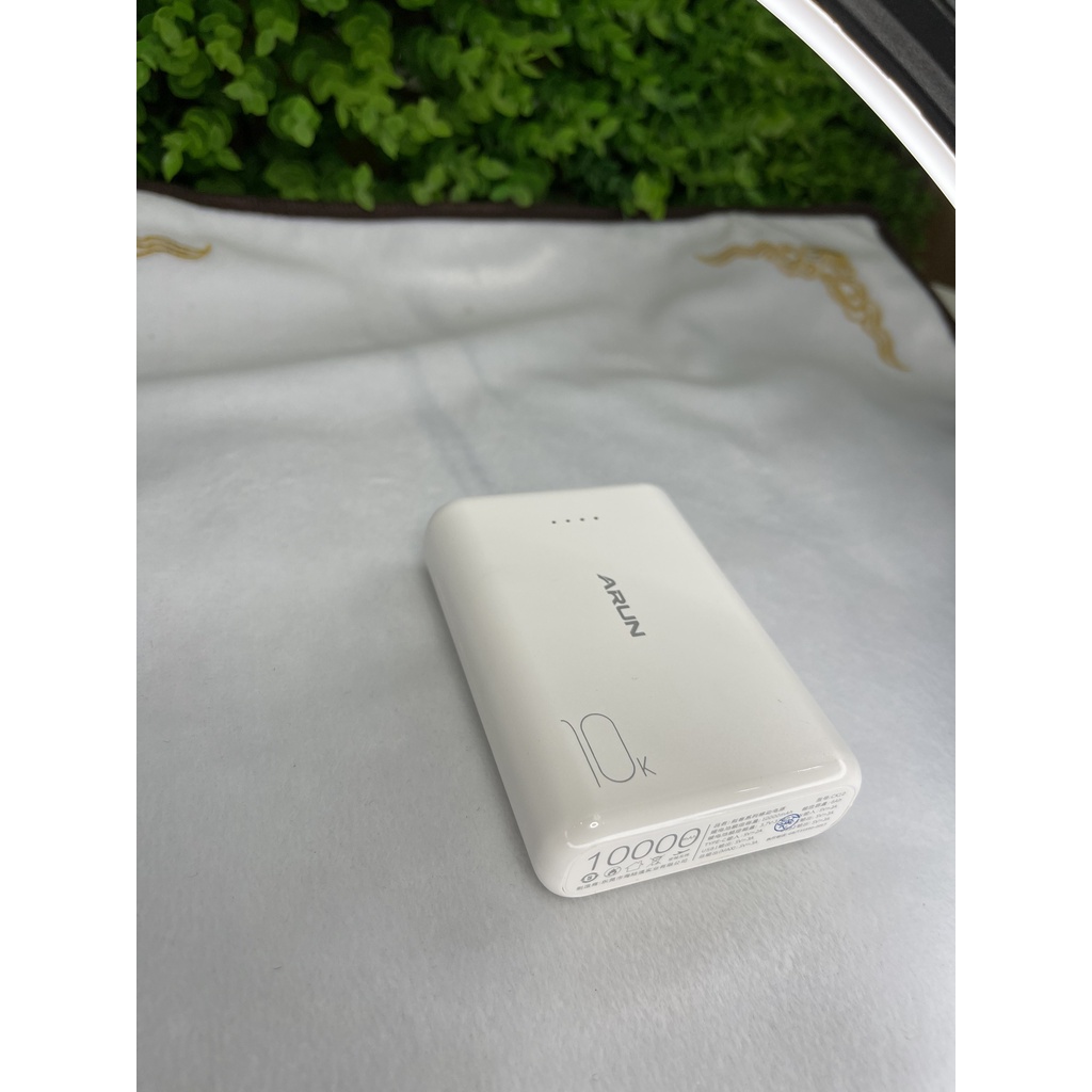 Sạc Dự Phòng Mini Arun CK10 10000mAh 3.0A Sạc Bền Dùng Tiện Lợi Thời Gian Sạc Lâu, Thiết Kế Nhẹ Nhàng Thanh Lịch