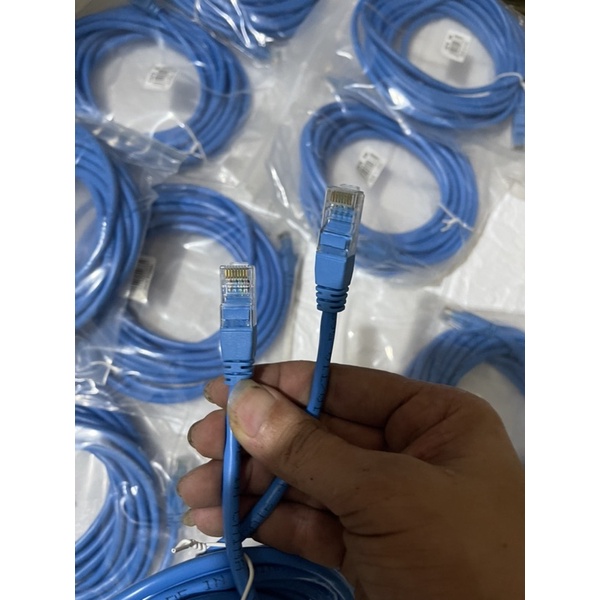 Combo 10 sợi dây mạng bấm sẵn 5m cat 6 giá rẻ.
